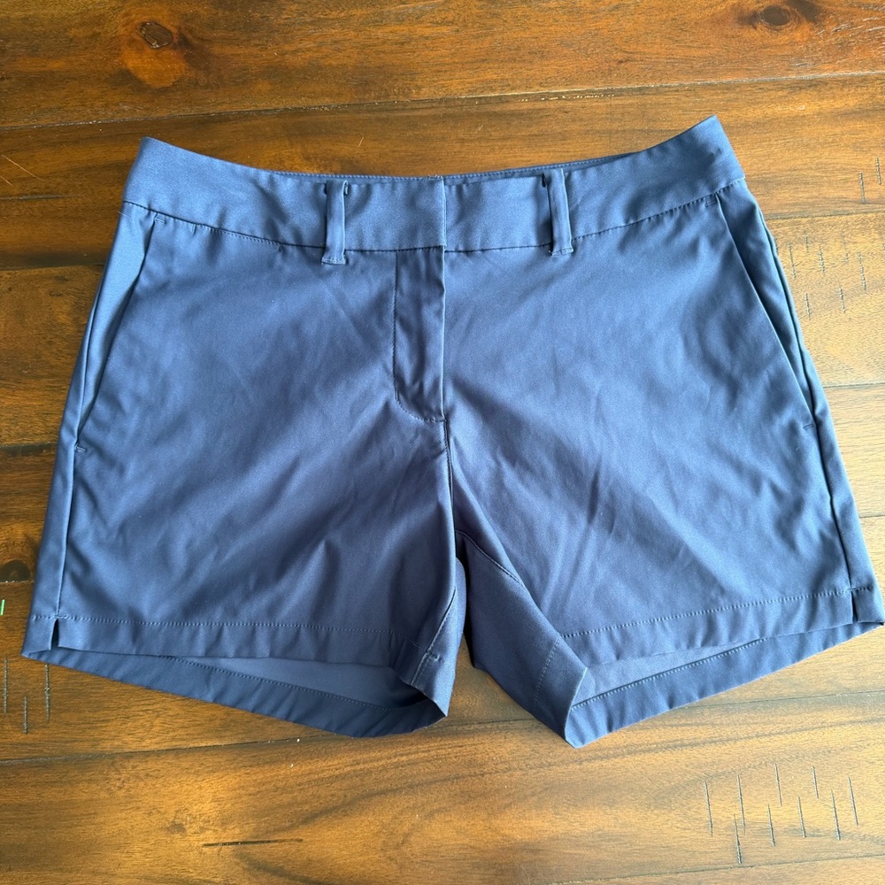 Nike Golf Dri-Fit Performance Shorts Blue Flat Front Women’s Size 4